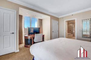 Postel nebo postele na pokoji v ubytování MGM Signature-25-702 1Bedroom 2Bath Balcony Suite + 71 fotografií