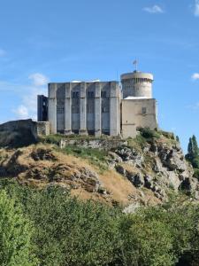 un castillo en la cima de una colina en Cœur de Falaise, Normandie Suisse Normande en Falaise