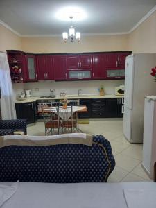 Kuchyň nebo kuchyňský kout v ubytování Aaron Villa