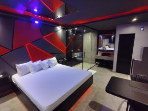 Krevet ili kreveti u jedinici u okviru objekta Motel Prestige