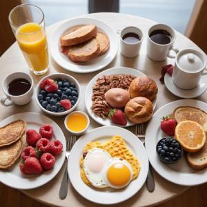 Opciones de desayuno disponibles en My home your Home