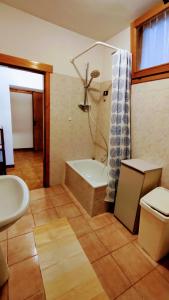 Koupelna v ubytování Casa Affitto Daone