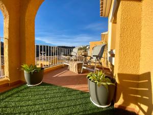 Un balcón o terraza de Montacala Holidays House