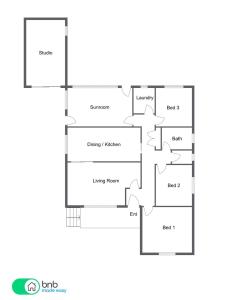 Půdorys ubytování Cadogan House - Professionally Styled in CBD