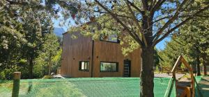 Bygningen som feriehuset ligger i