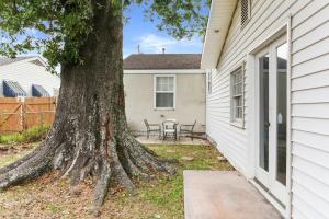 a large tree in front of a house at 4BD Metairie retreat with driveway and yard in Metairie