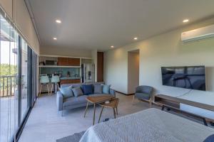 Posezení v ubytování Ocean View Loft in Punta Cocos - C102