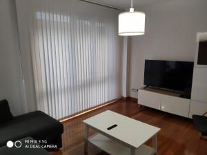 A television and/or entertainment centre at Coco Pardal, Pontevedra