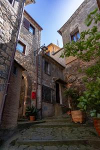 an alleyway in an old stone building at Your luxury room Civitella in Civitella dʼAgliano