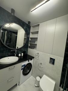 Kúpeľňa v ubytovaní Apartament Deluxe Centrum Warszawa