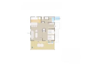 plan piętra w obiekcie Mihana恩納村 w mieście Onna