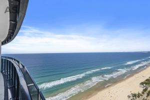 a view of the ocean from a balcony at Soul - Private Apartments - Apartment Stay in Gold Coast