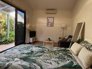 Absolute Beach front客房内的一张或多张床位