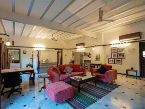 אזור ישיבה ב-The House of MG-A Heritage Hotel, Ahmedabad