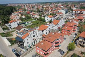 an aerial view of a city with buildings at Babsi in Pula