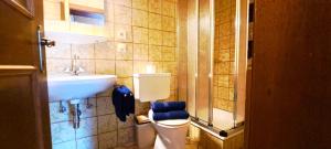 Koupelna v ubytování Appartements Moser