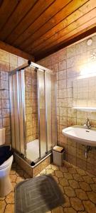 Koupelna v ubytování Appartements Moser