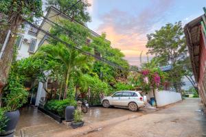 Zahrada ubytování P5 Angkor Residence