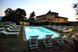 Il Bellini - farmholiday apartment Orciaia 내부 또는 인근 수영장