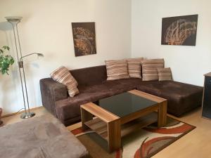 Зона вітальні в Gösser BACHGASSLHOF -- Bed and Breakfast -- Apartments