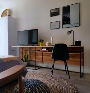 TV a/nebo společenská místnost v ubytování Studio 112 - Ebene Square