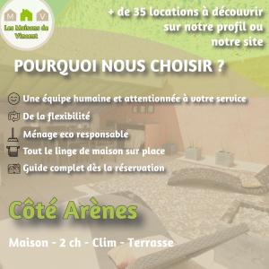 Ein Flyer für eine neue koreanische Routine eines koreanischen Stuhls in der Unterkunft Côté Arènes, Clim - Terrasse in Arles