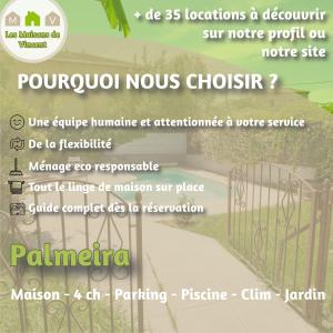 Plànol de Palmeira, Piscine - Parking - Clim