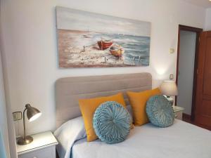 A bed or beds in a room at El Pozu las Ranas