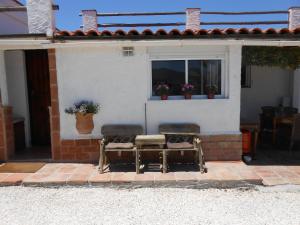 Patio alebo iná vonkajšia časť ubytovania Villafranco Apartamentos