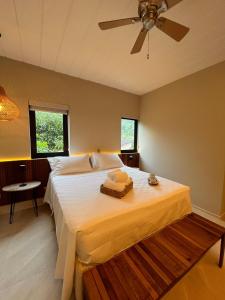 Cama ou camas em um quarto em Pousada Yamandu - Piscinas Aquecidas