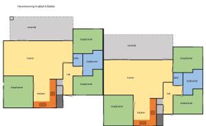 una planimetria di un edificio di Knabbel en Babbel a Lochem