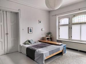 Cama o camas de una habitación en Apartament na Zielonej