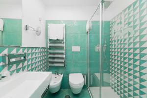 Koupelna v ubytování Hotel Miramare