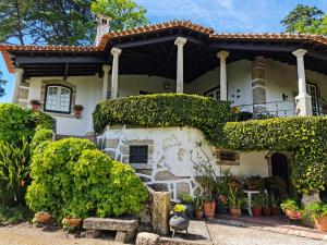 une maison avec du lierre à l'avant dans l'établissement Quinta da Mochada, 