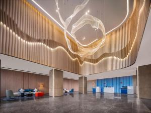 Posezení v ubytování Holiday Inn Express Nanjing Jiangbei Wonhall Mall