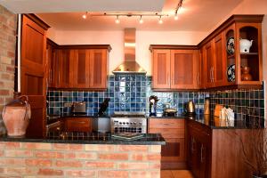 Eldhús eða eldhúskrókur á Lefki Sea View, Ithaca