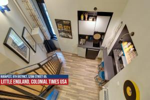 Kuchyň nebo kuchyňský kout v ubytování Little Americas USA Colonial Times Apartments