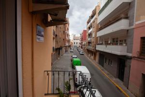 a view of a city street from a balcony at Precioso Apartamento en Valencia 2 dormitorios con Parking in Paterna