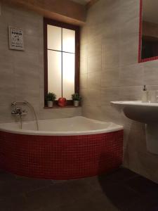 Kúpeľňa v ubytovaní Przestronny Apartament z szybkim WiFi