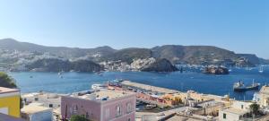 a view of a harbor with boats in the water at La Casa di Conny in Ponza