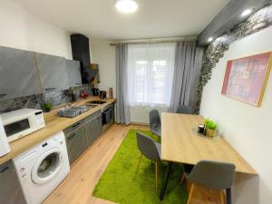 Kuchyň nebo kuchyňský kout v ubytování Moderne Ferienwohnung Felbbauer #30