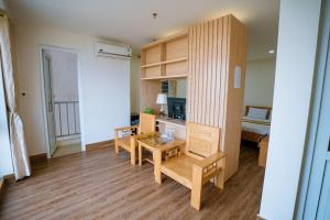 Køkken eller tekøkken på Phú Hồng 3 Hotel