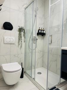 Een badkamer bij Luxury apartment magical Portorose