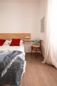 Rúm í herbergi á Trastevere - Characteristic flat