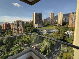 Udsigt til Medellín eller udsigt til byen taget fra lejligheden
