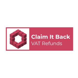 a block logo with the text claim it back vat refunds at Yardley Manor Hotel in Torquay