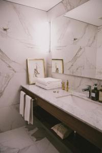 Baðherbergi á Hotel Eco Boutique Bidasoa
