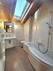 Koupelna v ubytování Ferienwohnung Woidblick