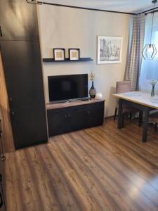 TV a/nebo společenská místnost v ubytování Apartament dwupokojowy w Elblągu + 9 fotografií