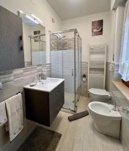 Et badeværelse på Gubbiotti Appartamento Bilocale